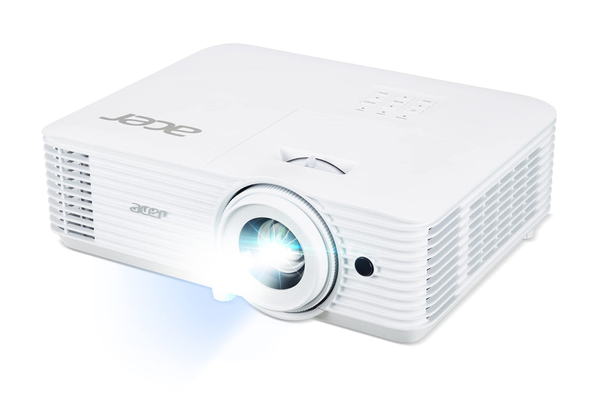 Acer X1827 DLP Beamer - 4K UHD (3,840 x 2,160 pixels), 4,000 ANSI Lumens, 10,000:1 contrast, 3D, Keystone, 1x 10 Watt speaker, HDMI (HDCP), white, Home Cinema/Business - MR.JWK11.00P