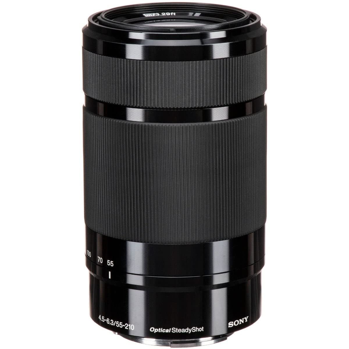 Sony SEL55210 – Obiectiv zoom 55–210mm F4.5–6.3 OSS (APS-C, teleobiectiv cu stabilizare a imaginii, E-Mount, ideal pentru călătorii, natură și sport, compatibil cu ZV-E10, A6400 și A6700, negru)