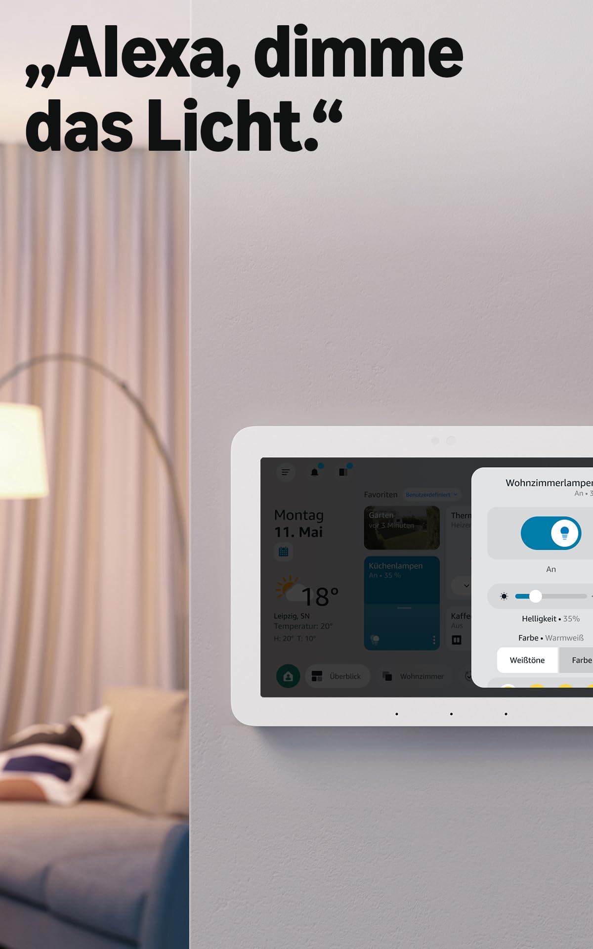 Amazon Echo Hub, panou de control Smart-Home (8 inch). Experimentează o interfață utilizator revizuită cu opțiuni de personalizare și Alexa+. Compatibil cu mii de dispozitive. - G6A87E