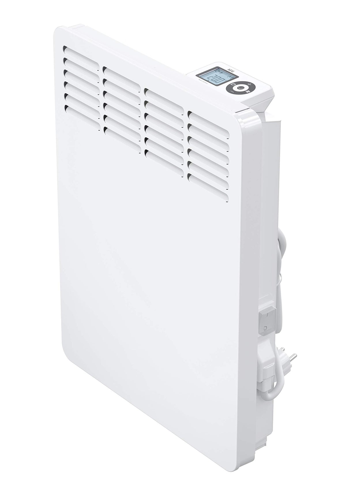 AEG Wall Convector WKL 505, Energy-saving Electric Heater, 500 W for approx. 6 m², LCD Display, Weekly Timer, 236531