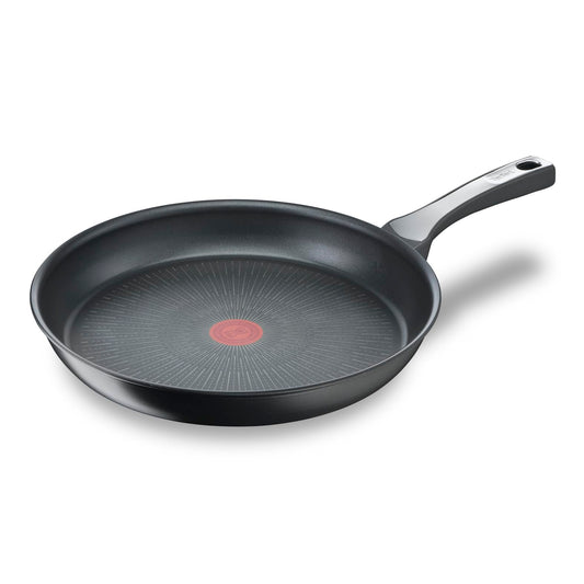 Tefal Unlimited On tigaie de 32 cm, tigaie cu inducție, cu strat antiaderent din titan rezistent la zgârieturi, Thermo-Signal pentru temperatura ideală de prăjire, potrivită pentru toate tipurile de plite, neagră, G25908 - G25908AZ