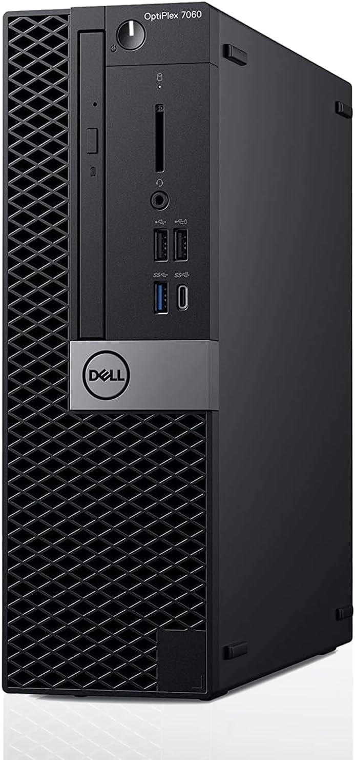 Dell Optiplex 7060 SFF Desktop Computer PC, Intel Core i5-8500, 8GB RAM, 256GB SSD, WiFi, Bluetooth, US QWERTY Keyboard, Windows 11 Pro (Refurbished)