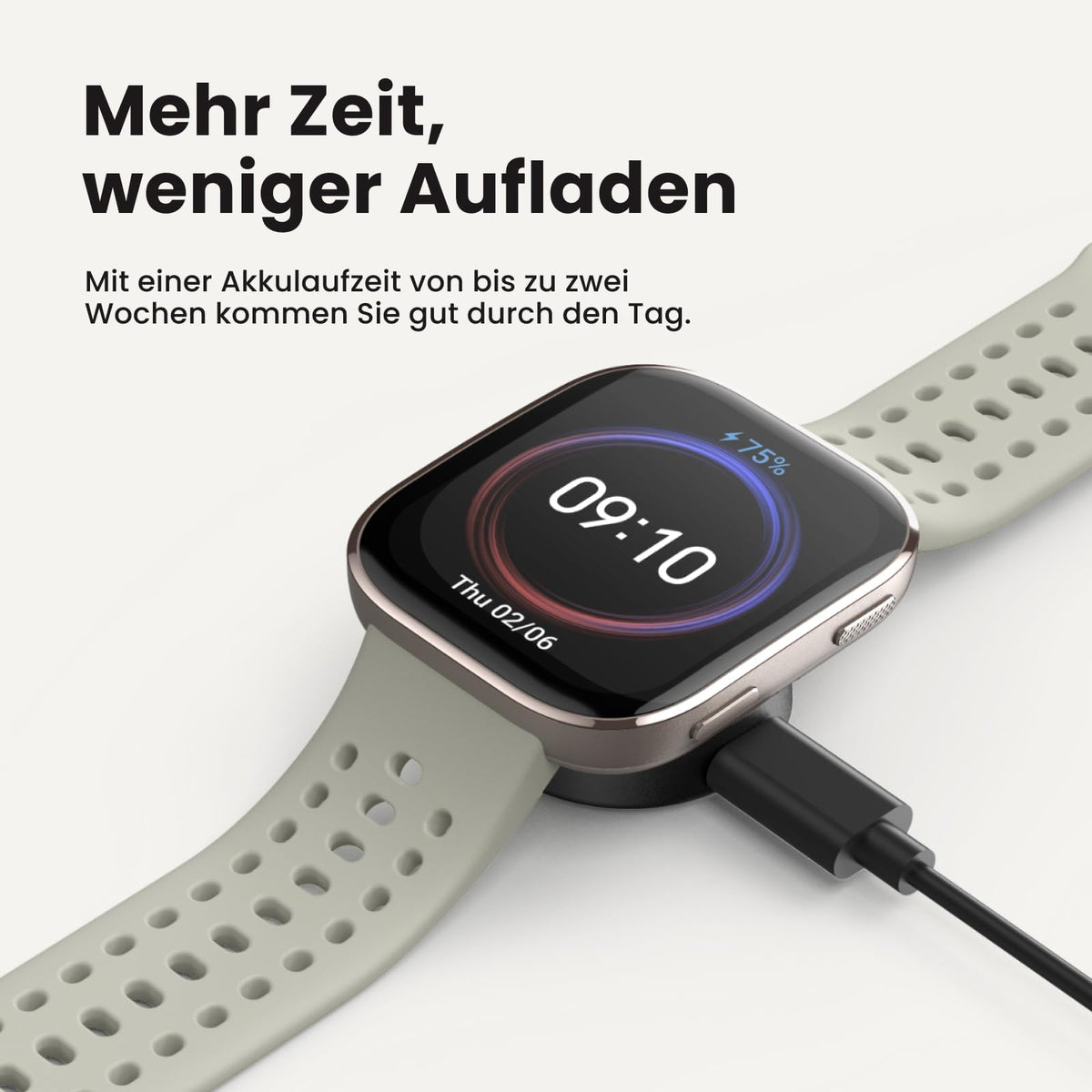 Amazfit Bip 6 Smart Watch 46mm, 14 day battery, 1.97" AMOLED, GPS & free maps, AI, Bluetooth call text function, health, fitness sleep tracker, 140+ training modes, 5 ATM, Blush - A2435
