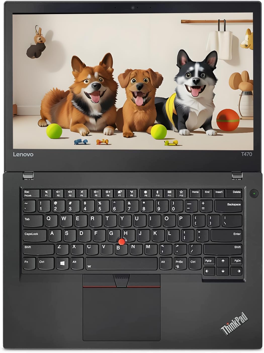 Lenovo ThinkPad T470 Laptop de afaceri, 14 inch (1366x768), Intel Core i5-6300U, 16 GB RAM, 256 GB SSD, tastatură QWERTY, Windows 11 Pro (recondiționat)