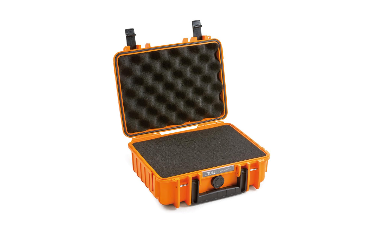 B&W International multi-purpose case Outdoor 1000 (PP.41) orange - with cube foam - waterproof (IP67), dustproof, impact-resistant, extremely robust - 1000/O/SI