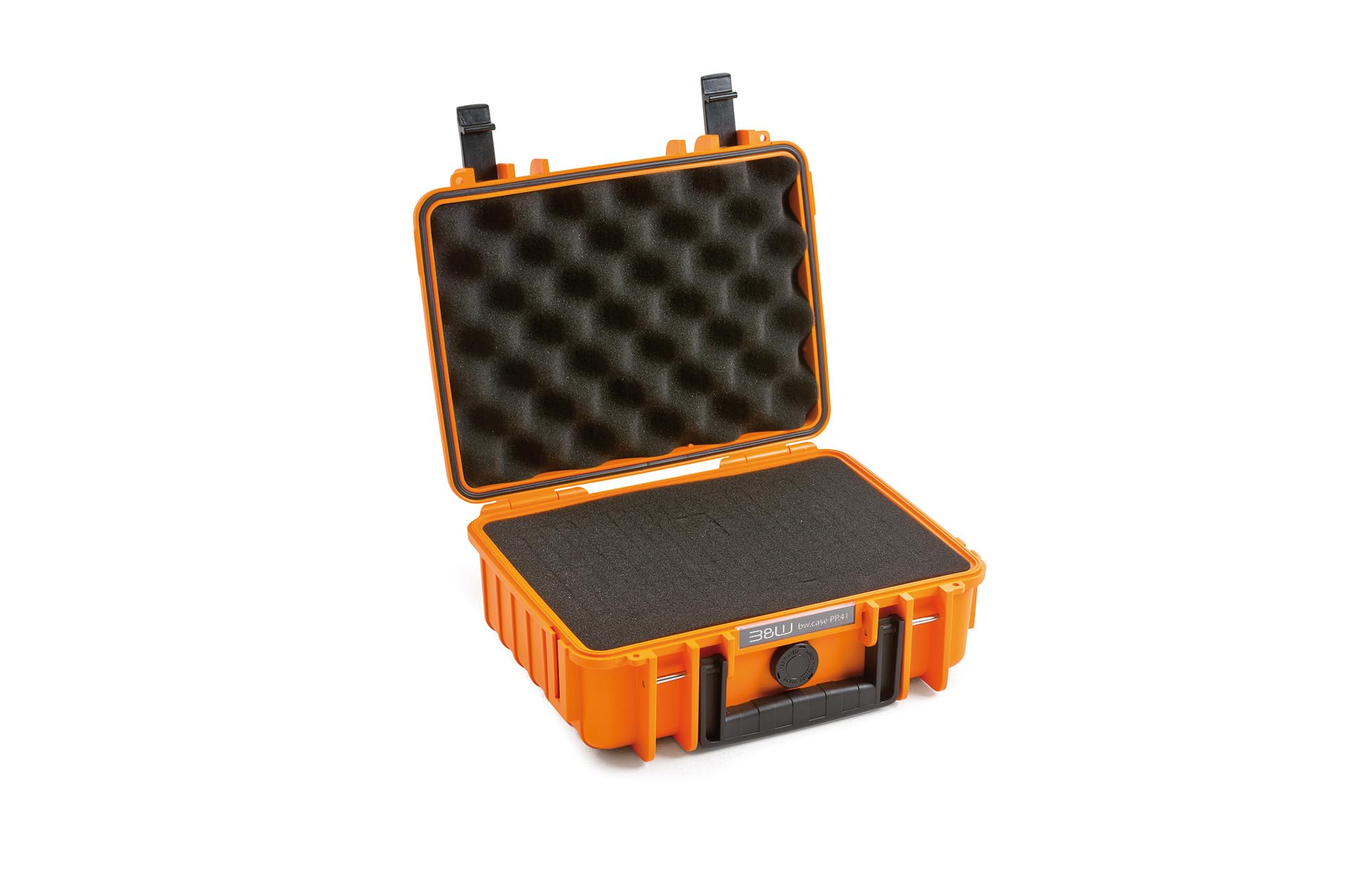 B&W International multi-purpose case Outdoor 1000 (PP.41) orange - with cube foam - waterproof (IP67), dustproof, impact-resistant, extremely robust - 1000/O/SI