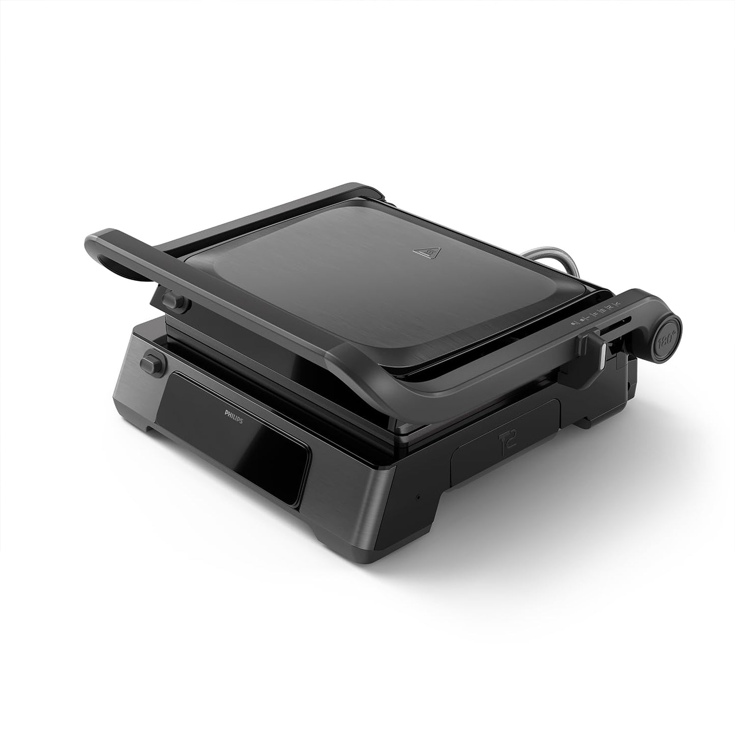 Philips contact grill - temperature sensor and 8 preset functions Grill with large grill surface. Digital temperature control 60°C-220°C. Easy to clean (HD6307/70)