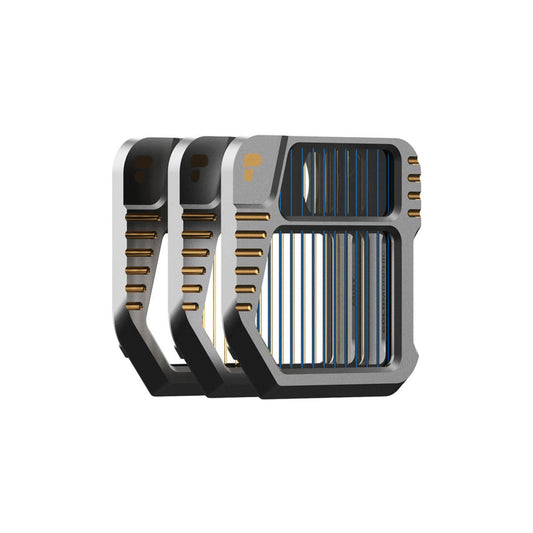 PolarPro - DJI Mavic 3 - Mist - GoldMorphic - BlueMorphic - 3-Pack - FX Filter - Streak Filter - anamorphic Streak Flare Effect - AirFrame 4.0 - Creative Filters for The Mavic 3 and Mavic 3 Cine - MVC3-FX-3PK