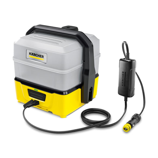 Kärcher Mobile Outdoor Cleaner OC 3 Plus Car (with car adapter for operation via car battery, extra large water tank volume: 7 l, lithium-ion battery, gentle low pressure) - 1.680-034.0