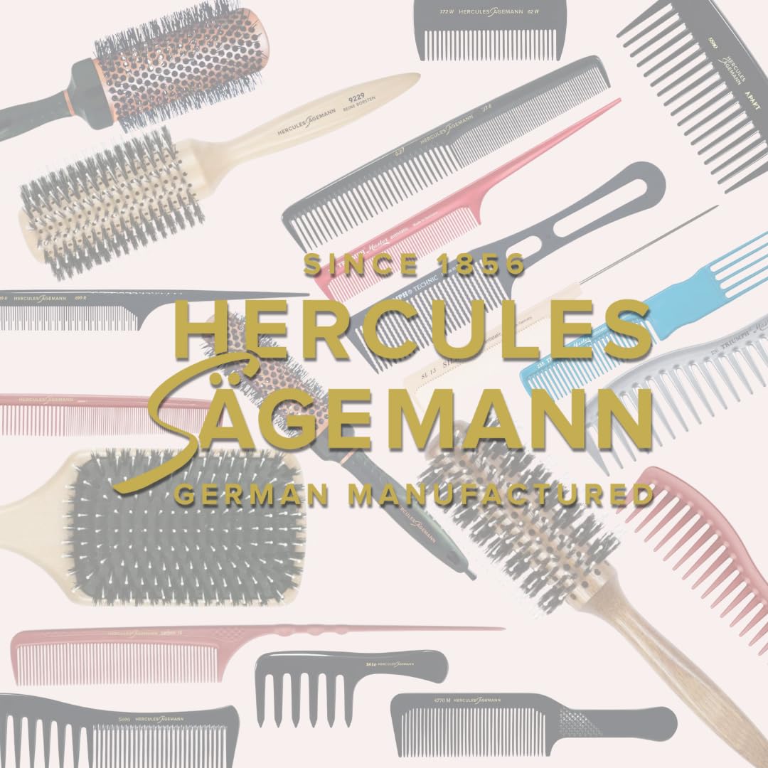 HERCULES SAWMAN - magic brush wood | High-quality scalp brush for gentle detangling without pulling. Ideal for men and women, suitable for wet and dry hair. | Color: wood - 4000165633101