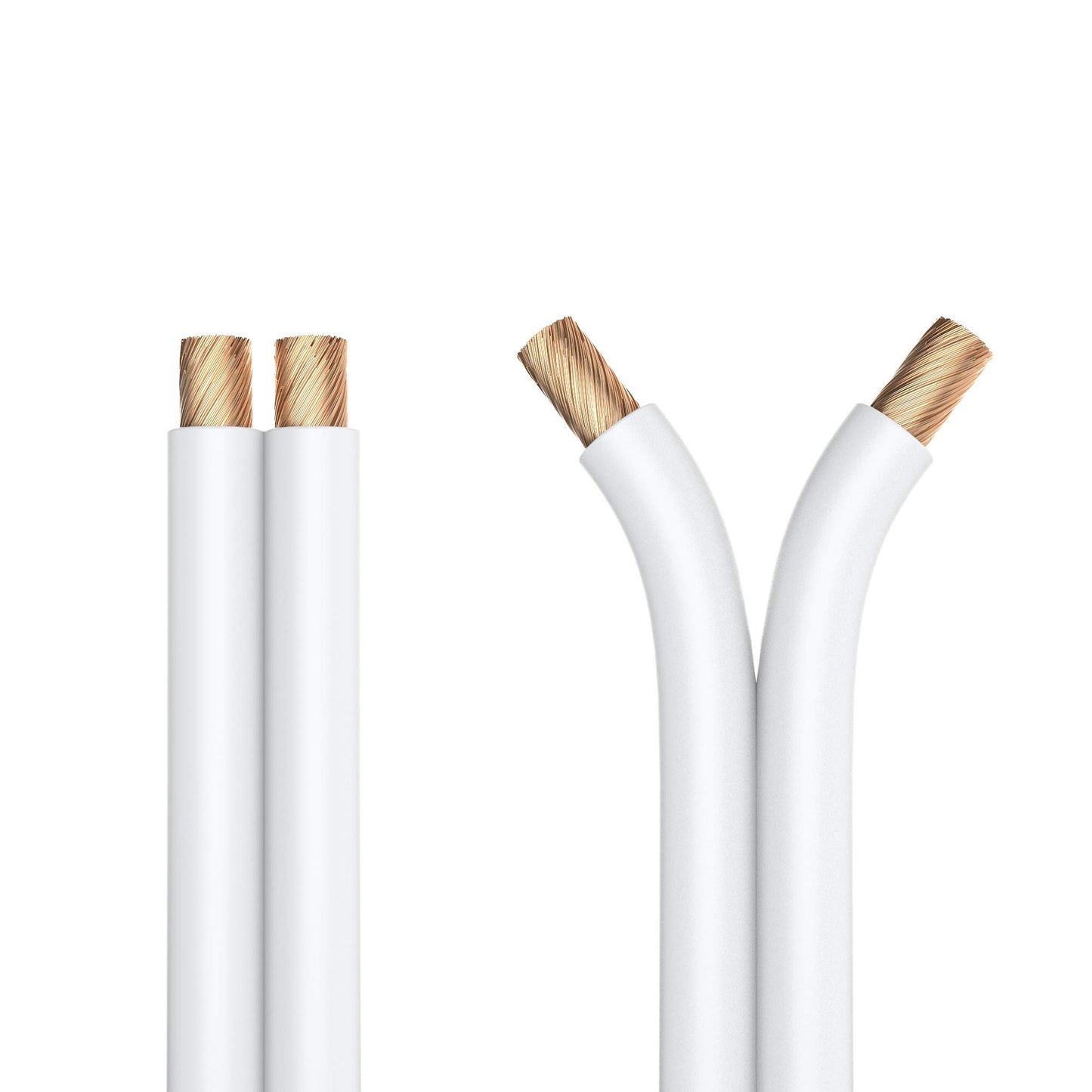 PureLink speaker cable OFC 2x2.50mm² (0.10mm), 100 m, white with blue characteristic curve - SP011-100