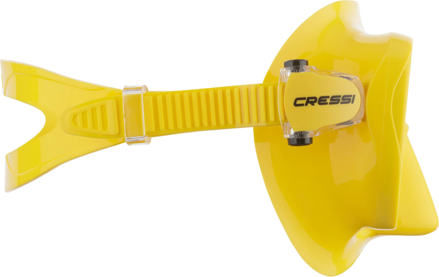 Cressi Frameless Diving Mask F1 - Fog-free Glass Lens, Diving Goggles - Ergonomic Silicone Rim, Snorkel Mask - Dry Snorkel & Snorkel Set - Yellow - Mask - ZDN281010