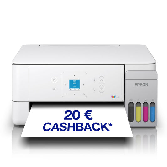 Epson EcoTank ET-2926 | For busy households | Wi-Fi | A4 | Print, Copy, Scan | LC display | AirPrint compatible | Compact | Contains up to 3 years of ink