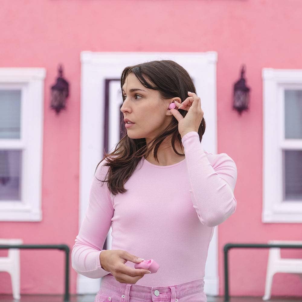 JLab Go Air Pop True Wireless Headphones - Bluetooth 32+ hours, Pink - EBGAIRPOPRPNK124
