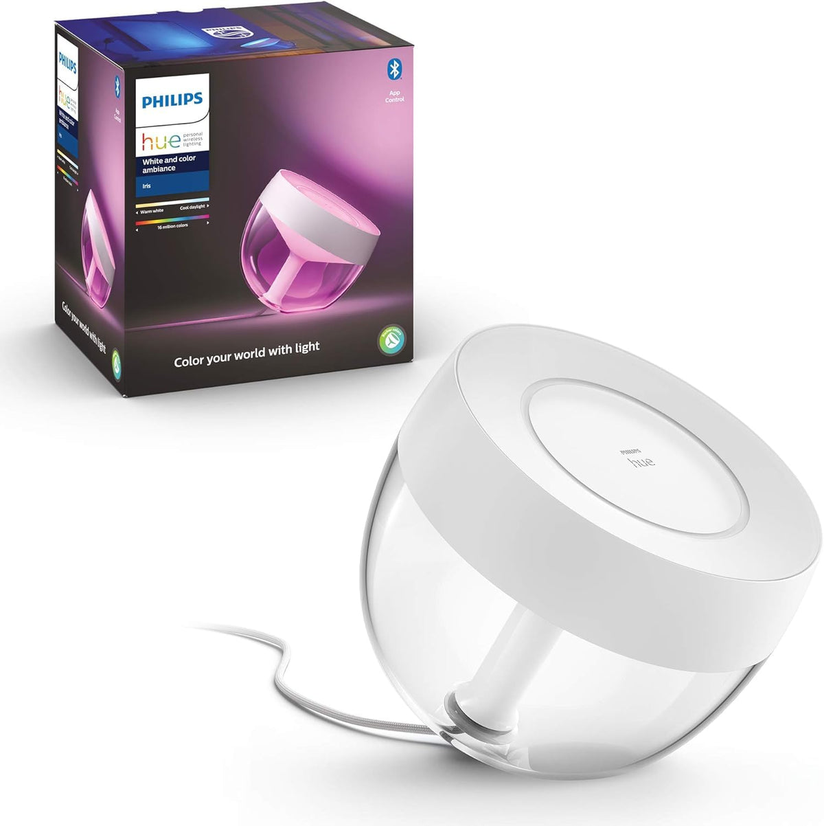 Philips Hue Iris Table Lamp, decorative lighting, White - 929002376101