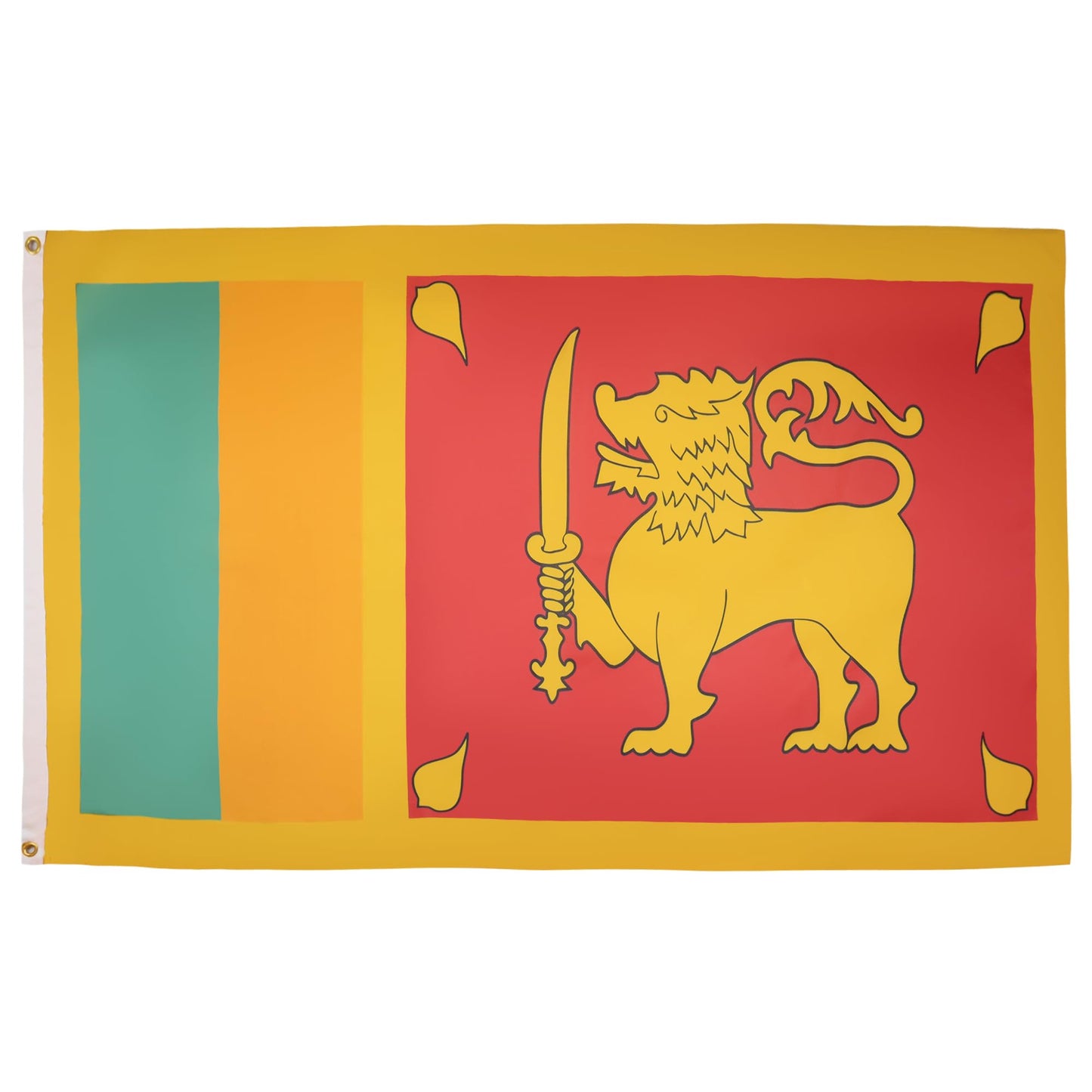 AZ FLAG - Sri Lanka Flag - 250x150 cm - Democratic Socialist Republic of Sri Lanka Large Flag 100% Polyester with Brass Eyelets - 300g - K_194
