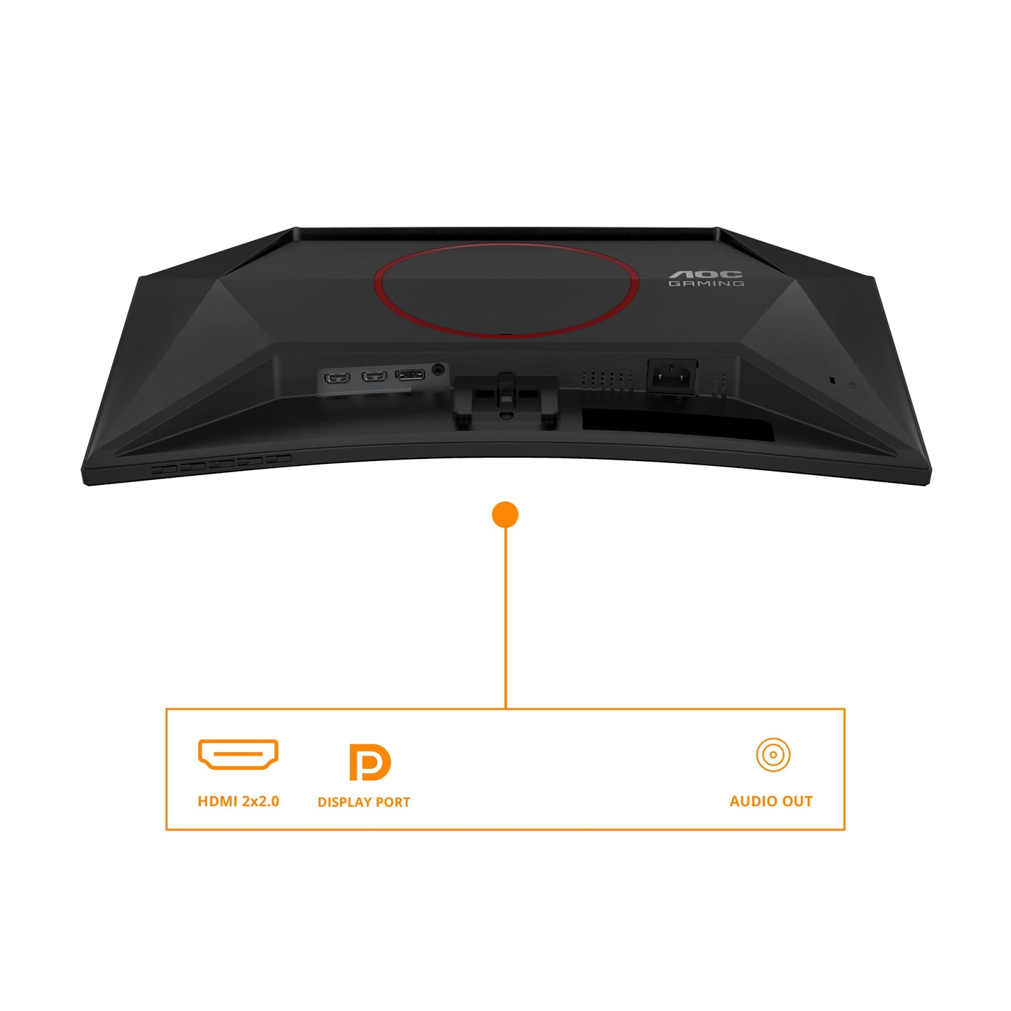 AOC C24G42E 24 inch curved, FHD gaming monitor, 180Hz, VA panel, 4ms GtG, HDR10, FreeSync, speakers, (1920x1080 HDMI 2X 2.0 DP 1x 1.4) black