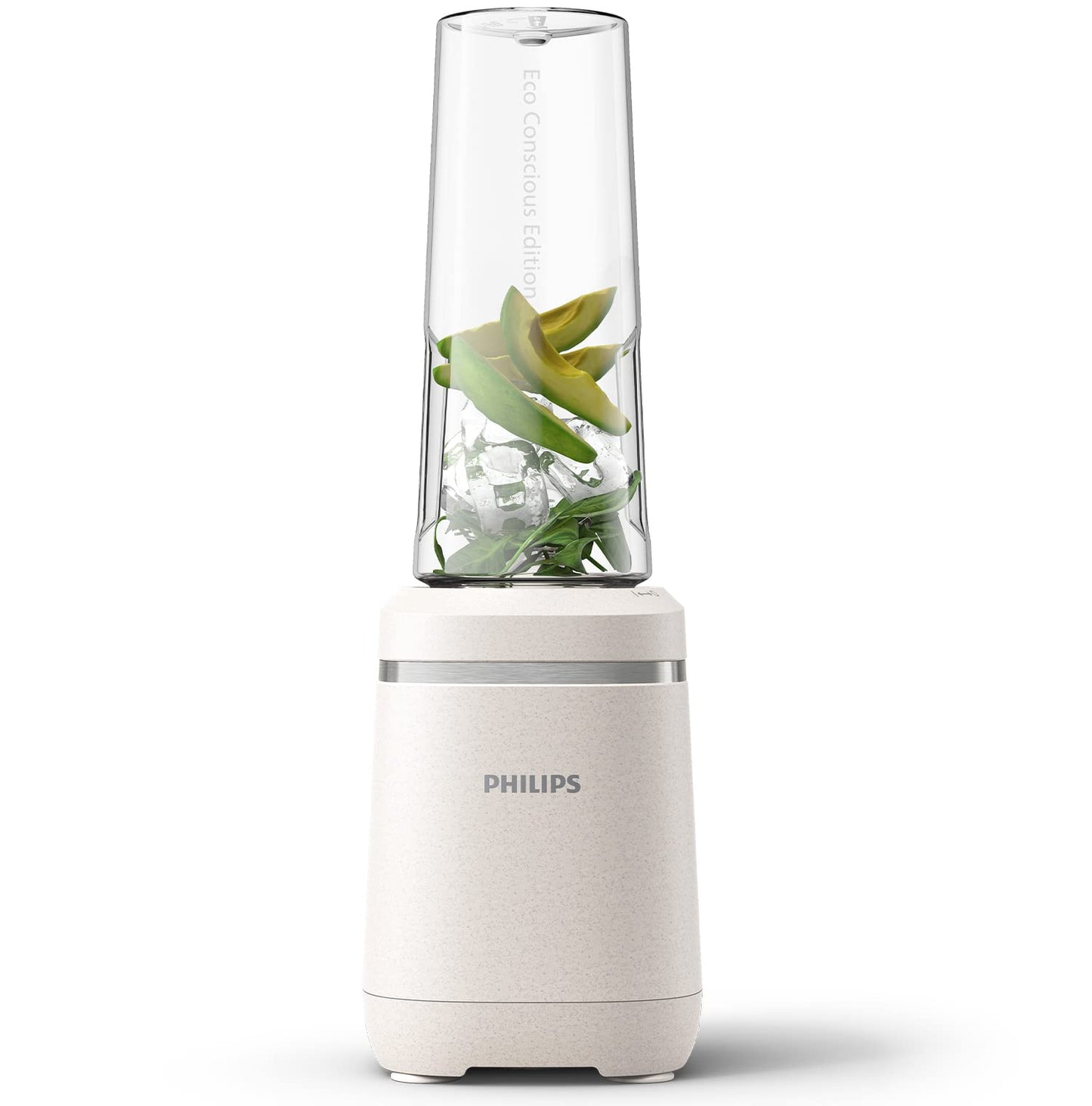 Philips stand mixer - Eco Conscious Edition, 350 watts, ProBlend technology, Tritan Renew™ cup, BPA-free, silk white matt (HR2500/00)