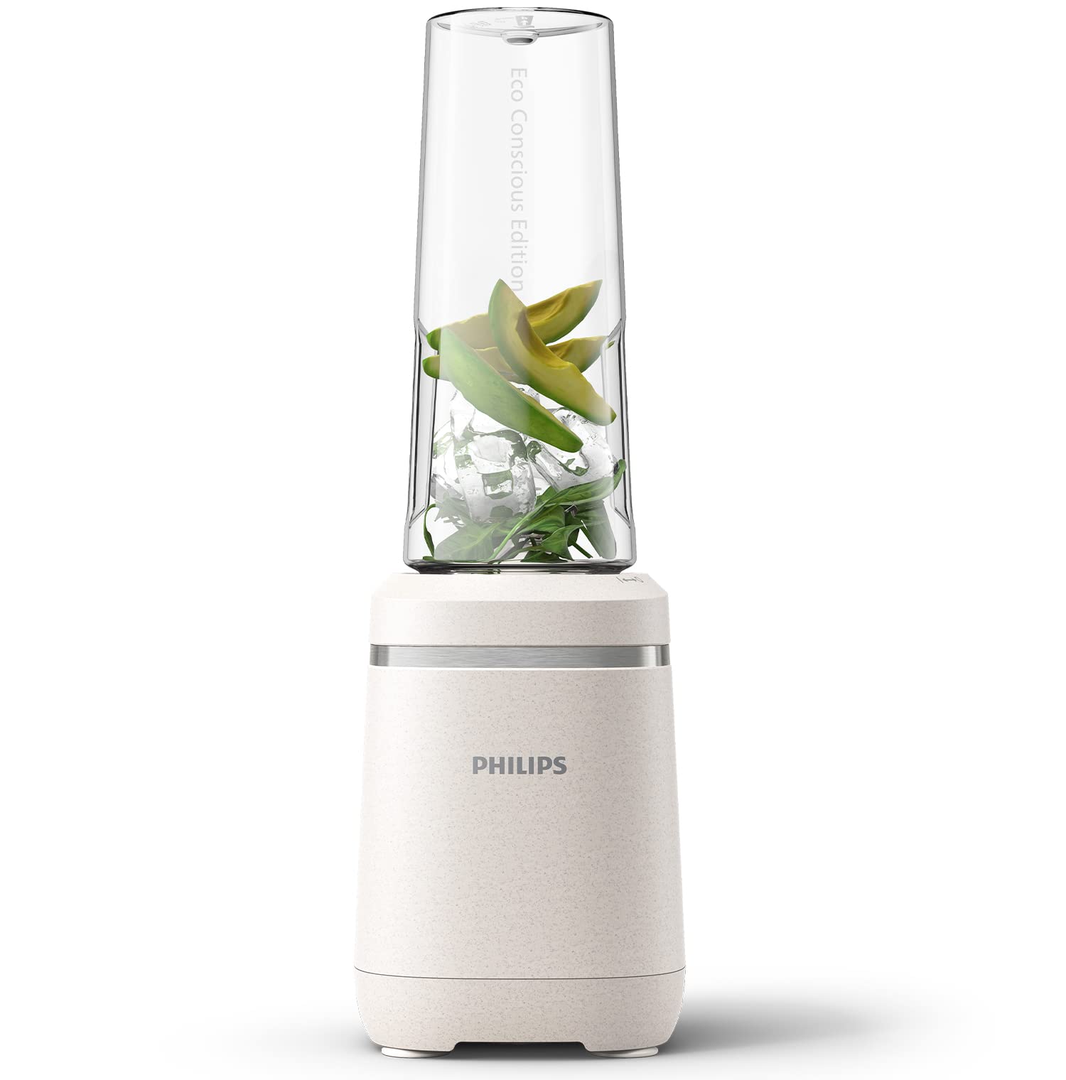 Philips stand mixer - Eco Conscious Edition, 350 watts, ProBlend technology, Tritan Renew™ cup, BPA-free, silk white matt (HR2500/00)