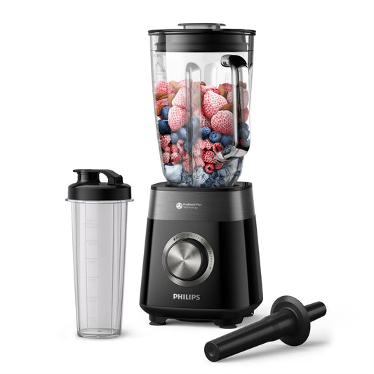 Philips 5000 series blender including blend-and-go container - 1200 W. 2L maximum capacity. ProBlend Plus technology. Dishwasher-safe parts. Black (HR3031/00)