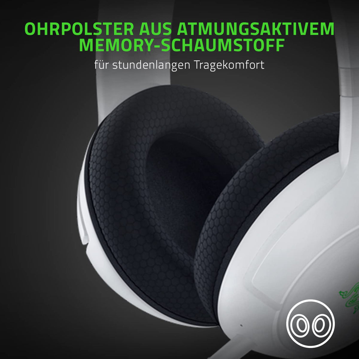 Razer Kaira Pro pentru Xbox - Cască wireless pentru Xbox Series X|S (drivere TriForce Titanium de 50mm, microfon HyperClear Supercardioid, microfon dedicat) Alb Mercury - RZ04-03470300-R3M1