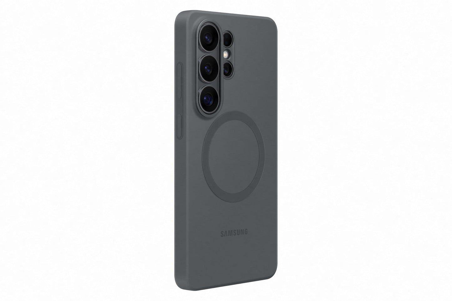 Samsung Silicone Magnet Smartphone Case EF-ES948, case for the Galaxy S26 Ultra, mobile phone case with magnetic ring for attaching accessories, silicone, protective case, shockproof, thin and non-slip, black - EF-ES948CBEGWW