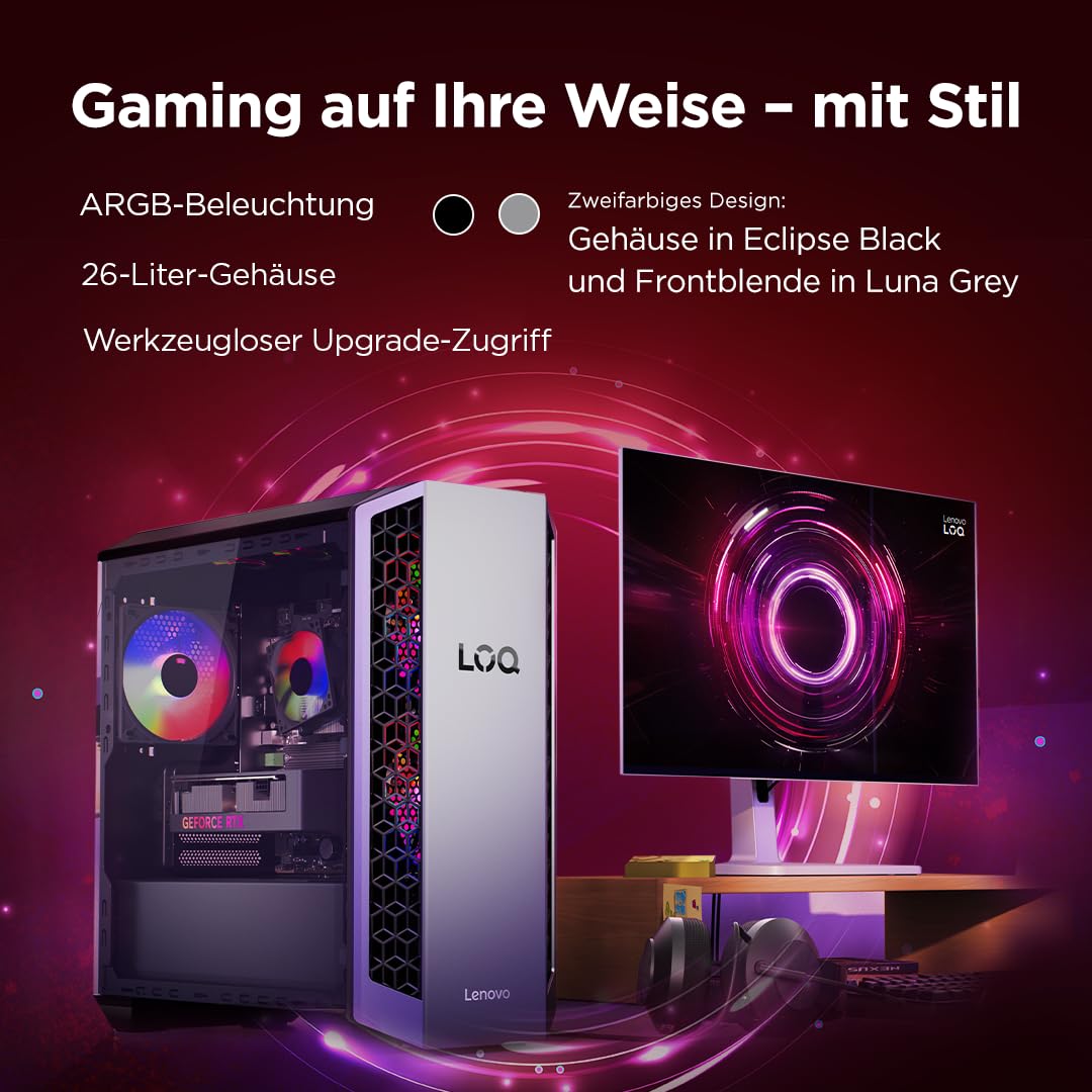 Lenovo LOQ Tower PC | Ryzen 7 | 16GB RAM | 512GB SSD | 26L - 91DF00BFGF