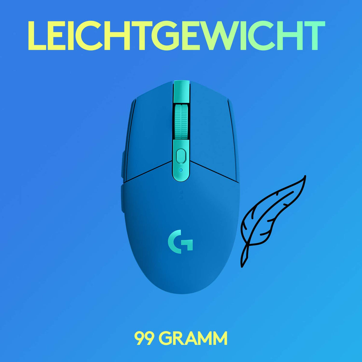 Mouse de gaming wireless Logitech G G305 LIGHTSPEED cu senzor Hero 12K DPI - 910-006015