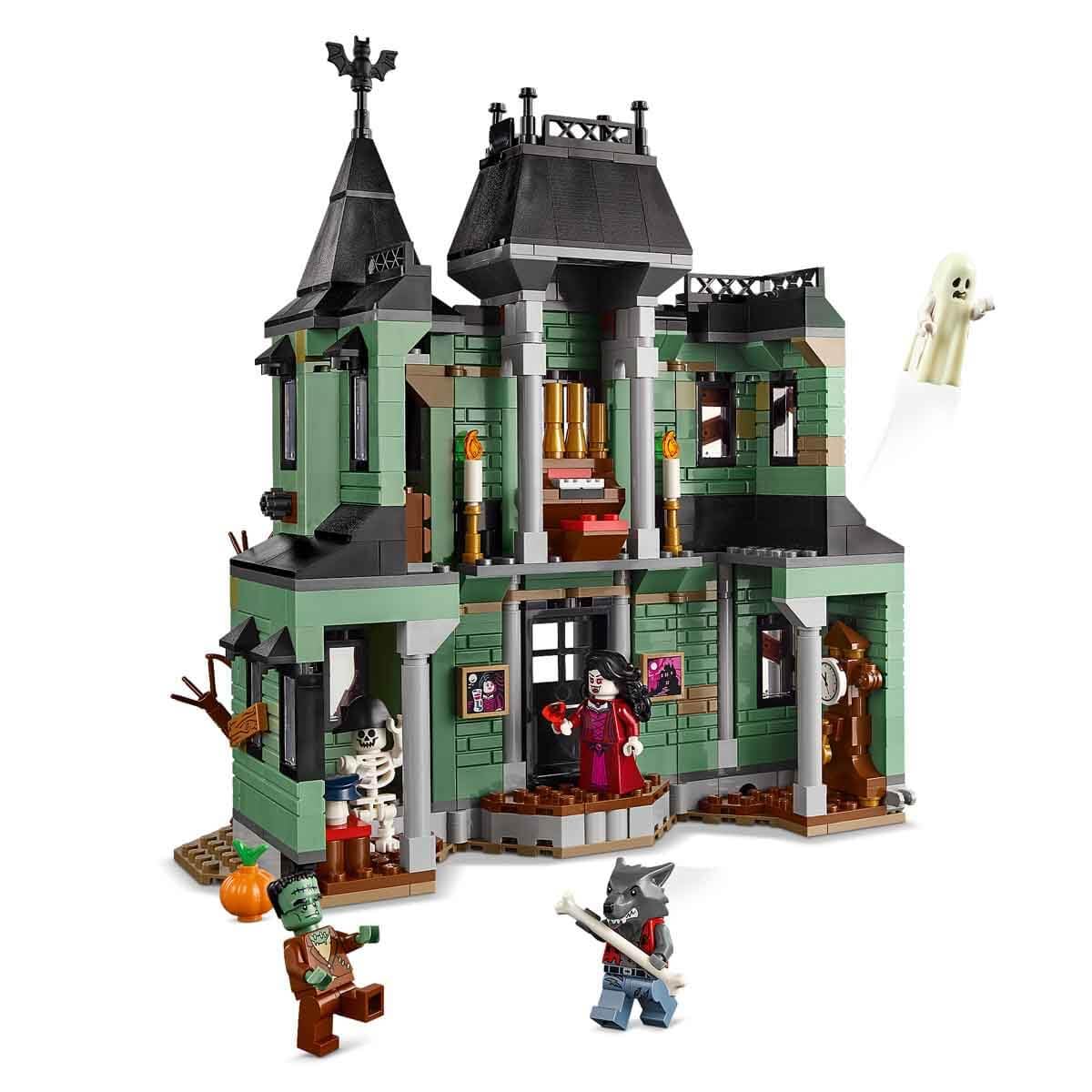 LEGO Creator Haunted House - 3-in-1 toy with house - building set that can be converted into a ship or train - with 5 spooky minifigures - cool Halloween gift for boys and girls aged 9 and up - 31167