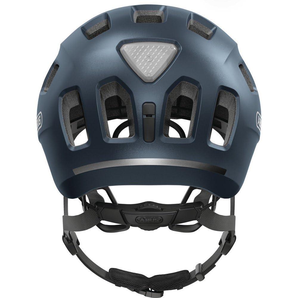 ABUS Youn-I 2.0 bicycle helmet - with light for children, teenagers and young adults - for girls and boys - blue, size M (52-57 cm) - BA-A-865
