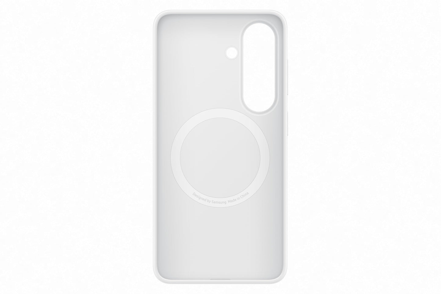 Samsung Silicone Magnet Smartphone Case EF-ES942, case for the Galaxy S26, mobile phone case with magnetic ring for attaching accessories, silicone, protective case, shockproof, thin and non-slip, white - EF-ES942CWEGWW