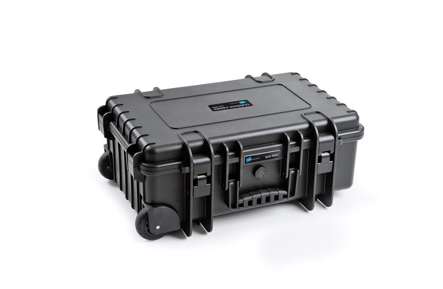 B&W International multi-purpose case Outdoor 6600 (PP.428) black - with cube foam - waterproof (IP67), dustproof, impact-resistant, extremely robust - 6600/B/SI