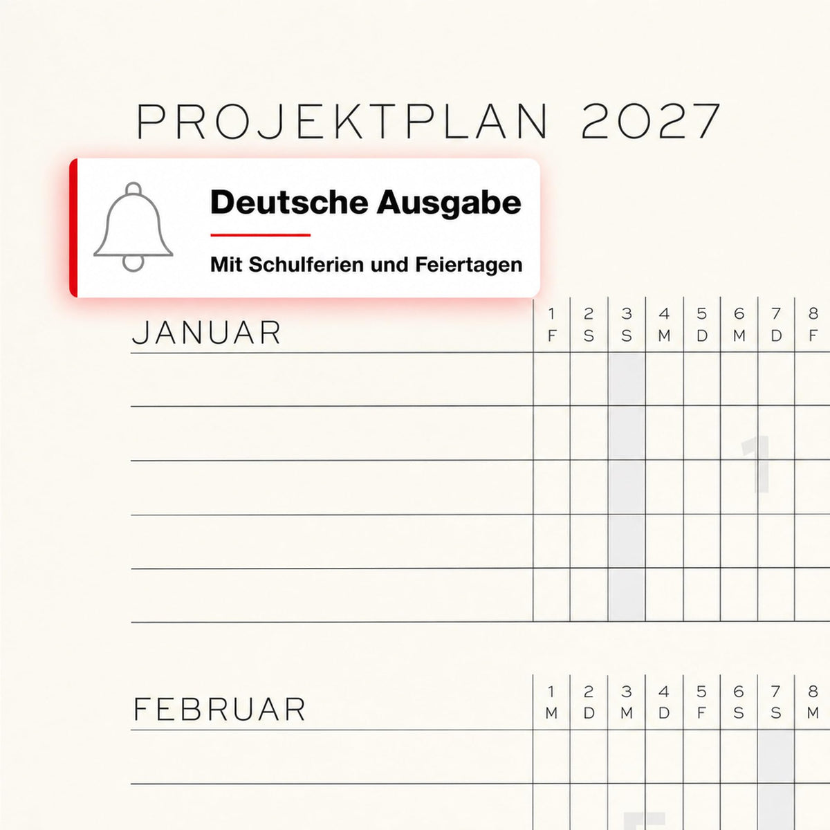 LEUCHTTURM1917 Calendar săptămânal 2027 punctat mediu (A5) cu caiet - Planificator de întâlniri german, cireș, ianuarie-decembrie 2027, prezentare generală săptămânală în stânga + pagină cu note în dreapta - 400092