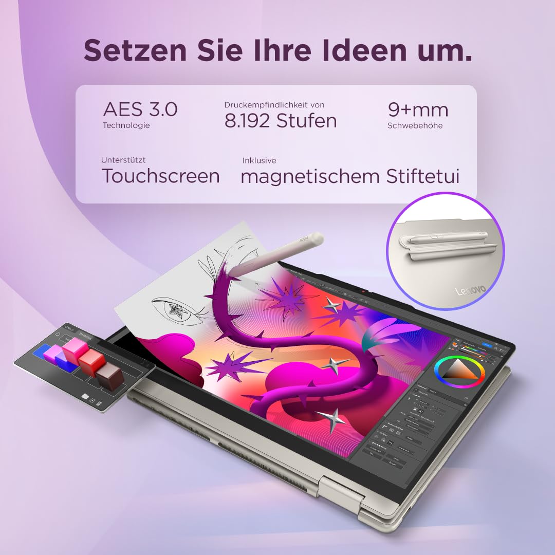 Lenovo Yoga 7 2in1 | Laptop | Ryzen AI 7 | 16GB | 1TB | Fără adaptor de alimentare - 83TF0021GE
