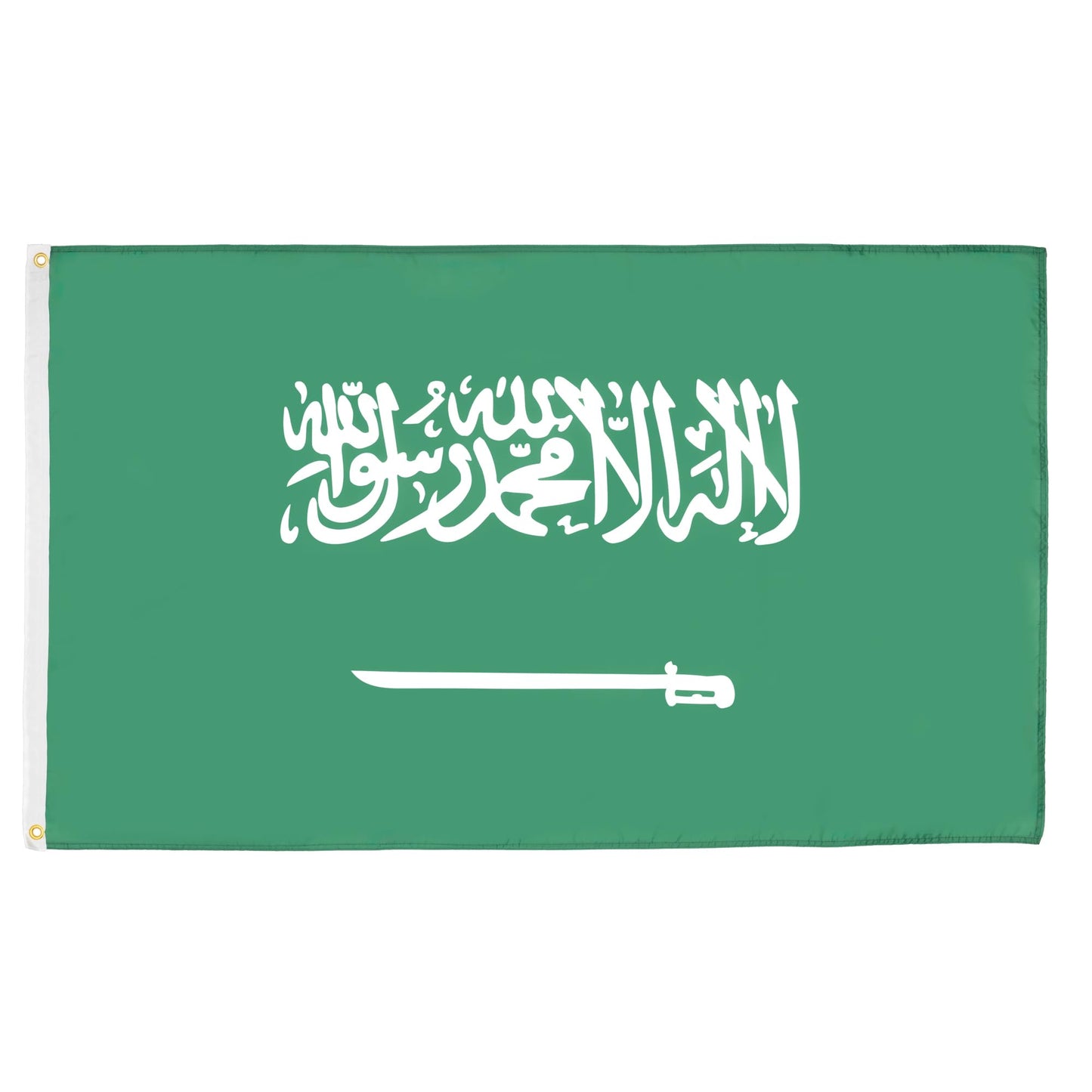 FLAG SAUDI ARABIA 250x150cm - SAUDI ARABIA FLAG 150 x 250 cm - flags AZ FLAG - 3701036346427