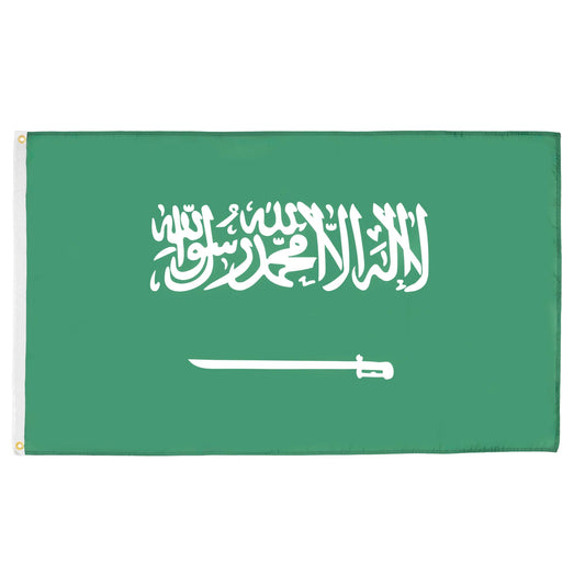 FLAG SAUDI ARABIA 250x150cm - SAUDI ARABIA FLAG 150 x 250 cm - flags AZ FLAG - 3701036346427