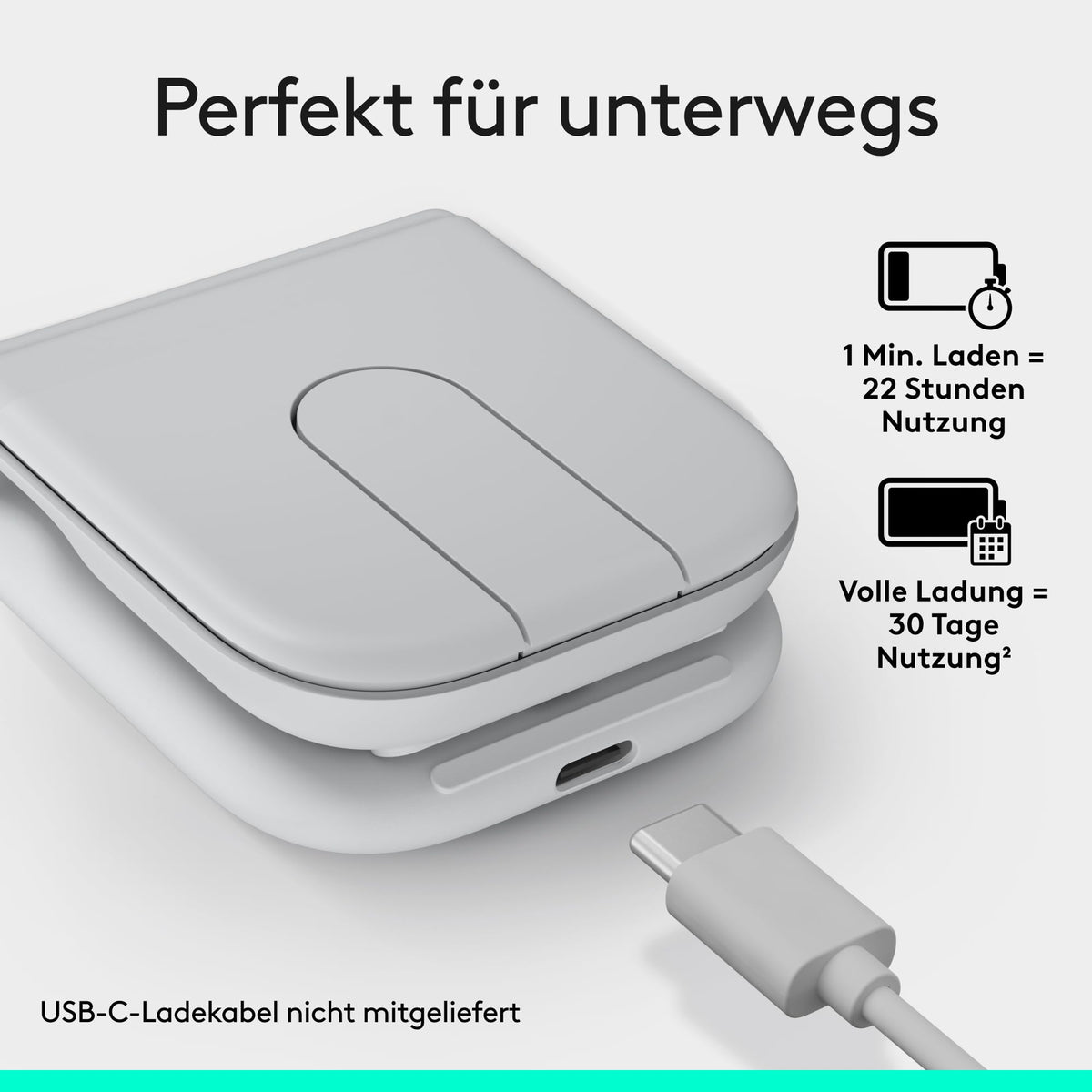 Logitech Mobi Fold, maus ultramobilă pentru deplasare - 910-007631