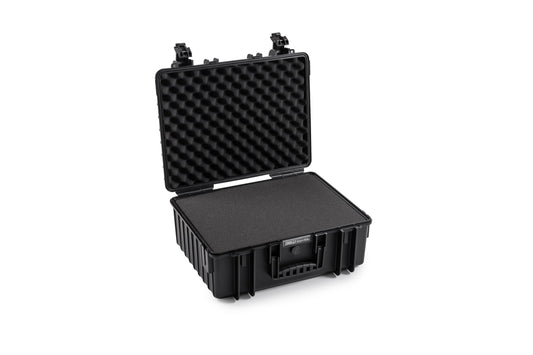 B&W International multi-purpose case Outdoor 6000 (PP.326) black - with cube foam - waterproof (IP67), dustproof, impact-resistant, extremely robust - 6000/B/SI