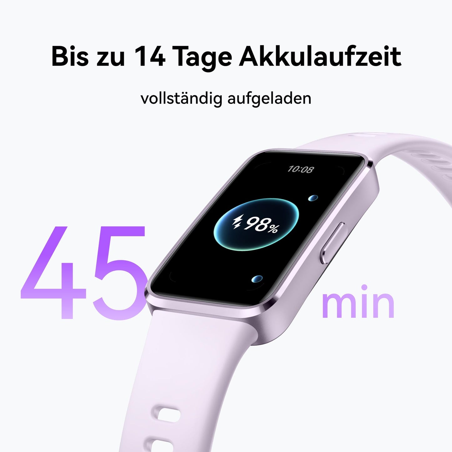 HUAWEI Band 10 Smartwatch, AI-powered fitness tracking with sleep analysis, average heart rate variability (HRV) while sleeping, up to 14 days battery life, for iOS & Android, rose - Nora-B19F