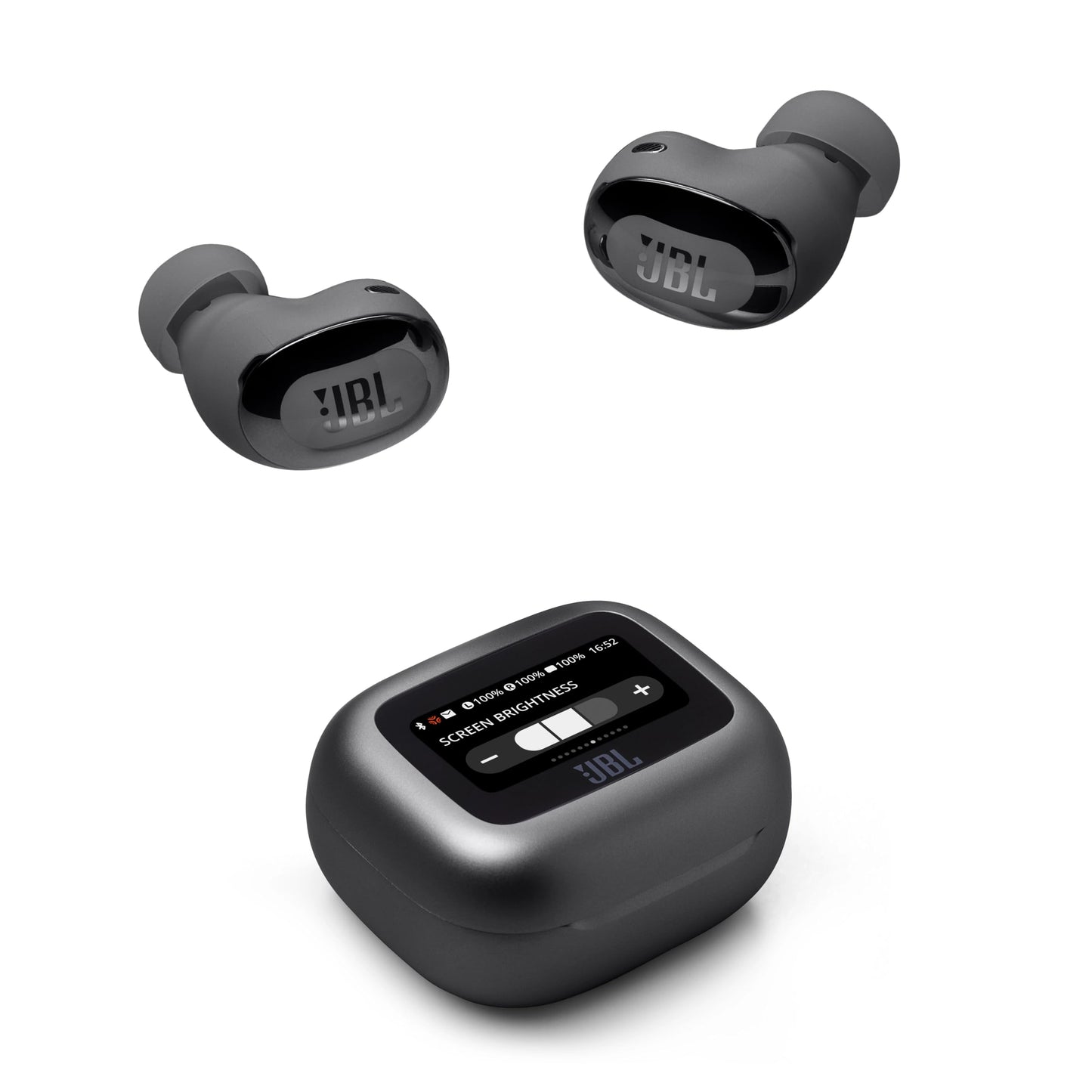 JBL Live Buds 3, wireless earbud headphones with Bluetooth, 40 hours of battery life, True Adaptive Noise Canceling and high-resolution JBL Signature Sound, IP55 waterproof, black - JBLLIVEBUDS3BLK