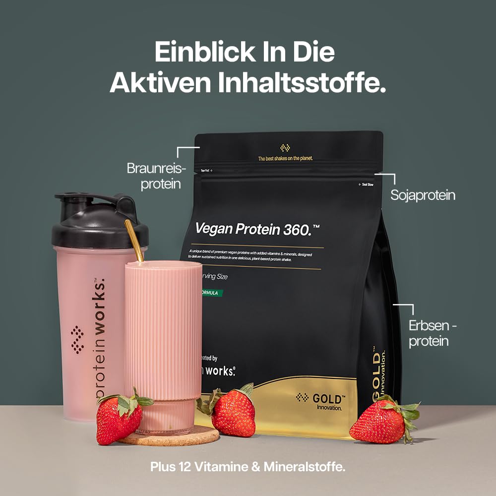 Protein Works | Vegan Protein 360 - Gold, Chocolate Silk, 2kg - POWVEGANCHO2KG