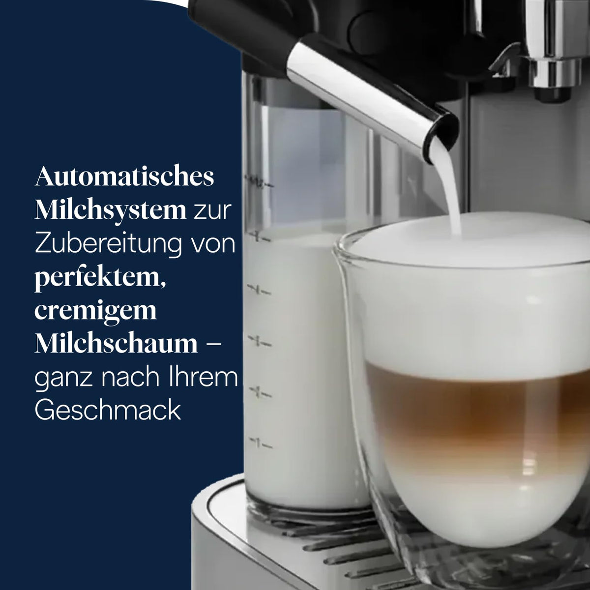De’Longhi Magnifica Evo Next - Automat de cafea perfect cu spumator de lapte LatteCrema, 13 băuturi cu o singură atingere, mașină de cafea și cappuccino, display tactil colorat, Titan (ECAM312.80.SB)