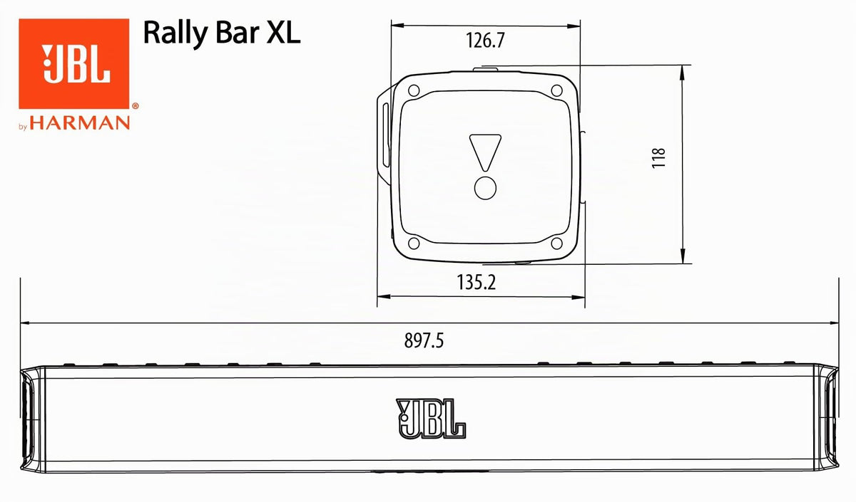 JBL RALLYBAR XL 35" Soundbar de exterior - 300W RMS difuzor Bluetooth
