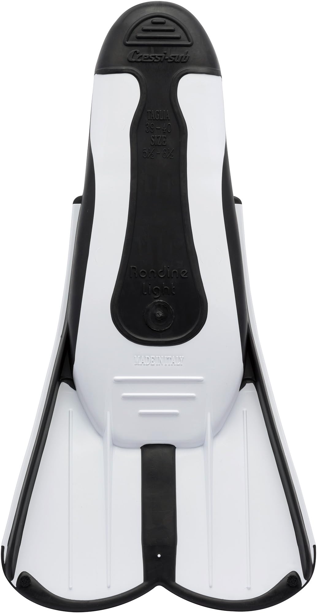 Cressi Light Fins short fins - travel-friendly snorkeling fins - efficient muscle training - robust swimming fins - white - 39/40 - DP183039