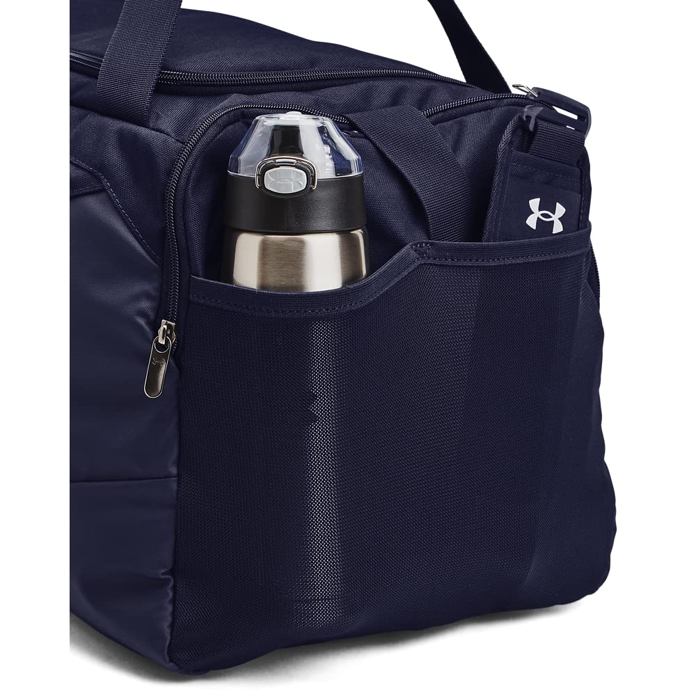 Ua Unisex Ua Undeniable 5.0 Duffle Md Midnight Navy / Midnight Navy / Metallic Silver Osfm - 1369223