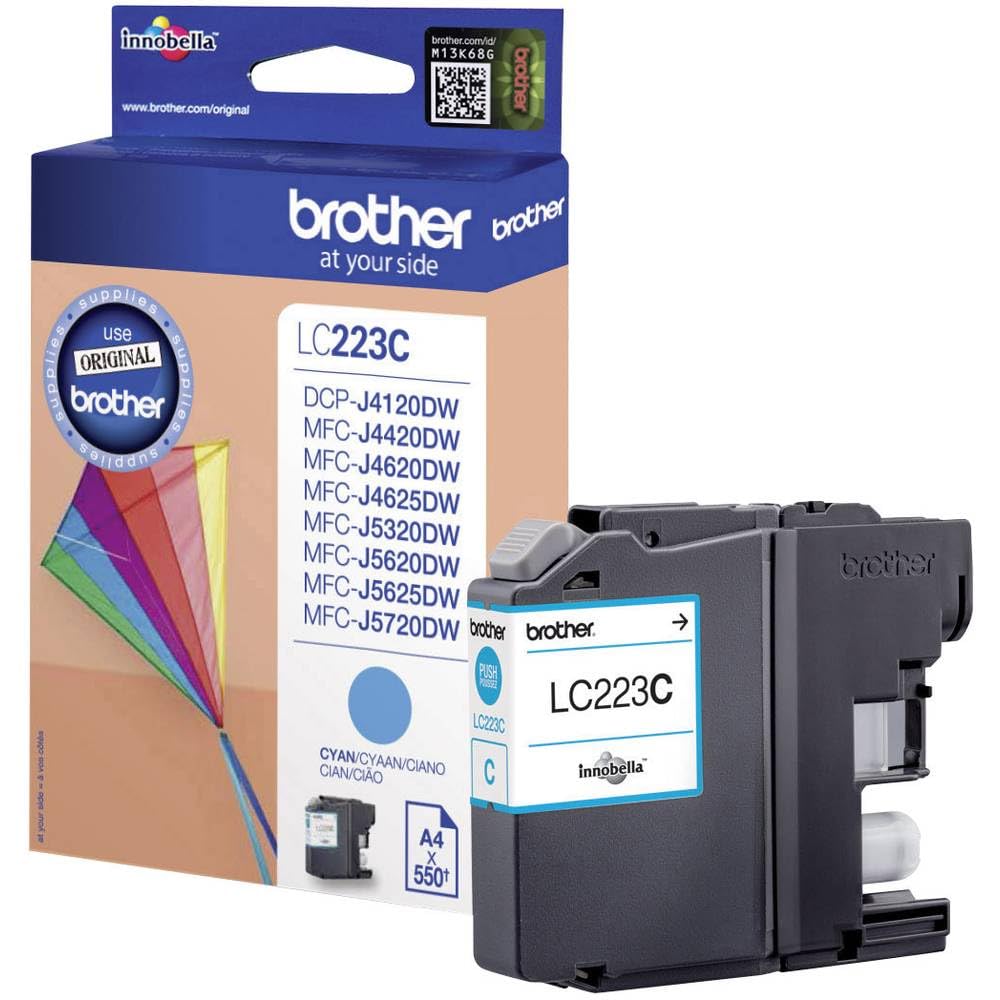 Brother LC223C Original Ink Cartridge LC-223C Cyan DCP-J562DW, DCP-J4120DW, MFC-J480DW, J680DW, 880DW, J4420DW, J4620DW, J4625DW, J5320DW, J5620DW, J5625DW, J5720DW, standard