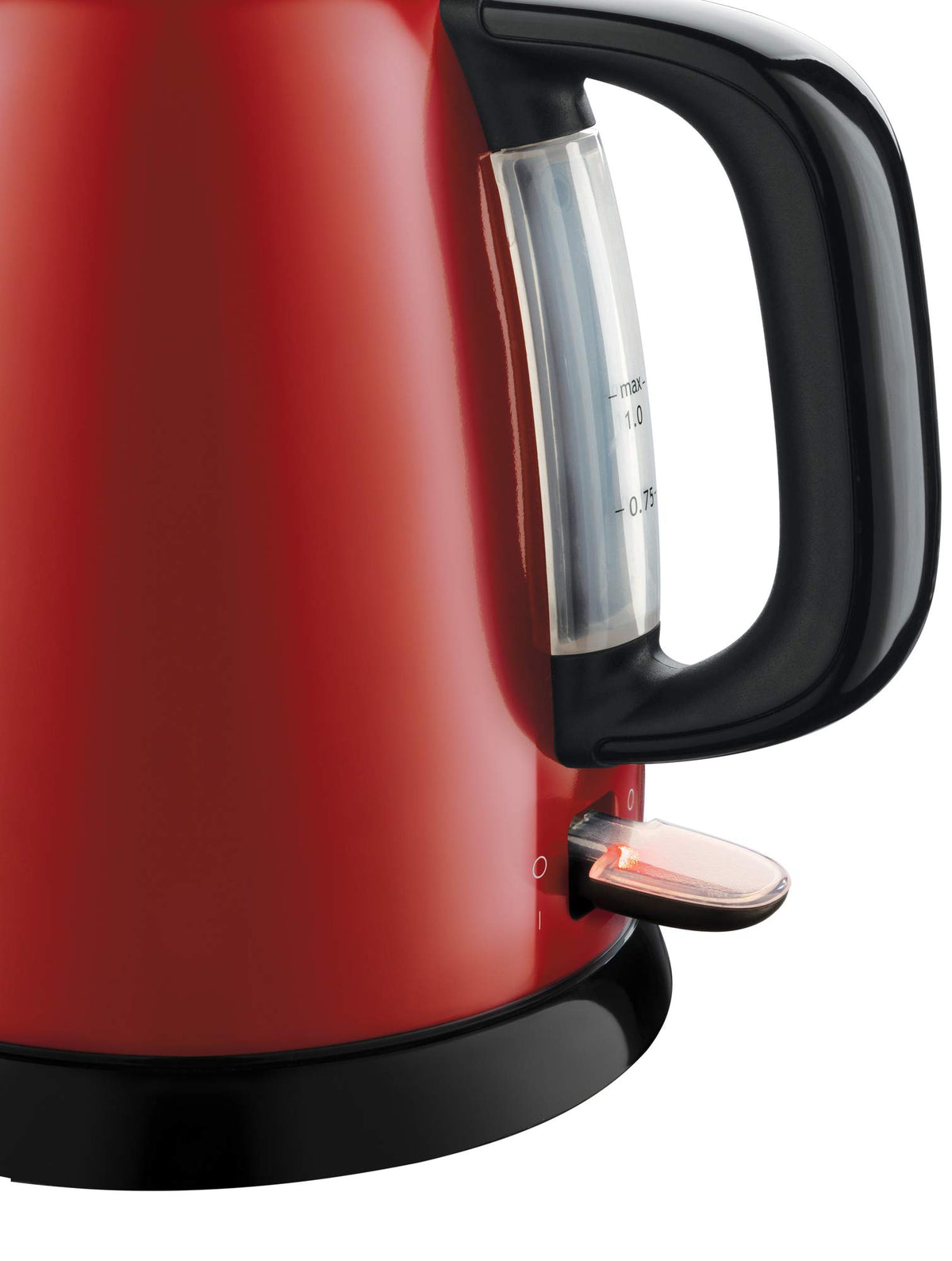 Russell Hobbs Colours+ Kettle, Stainless Steel Red, 1 l, 2400 Watt - 24991-70