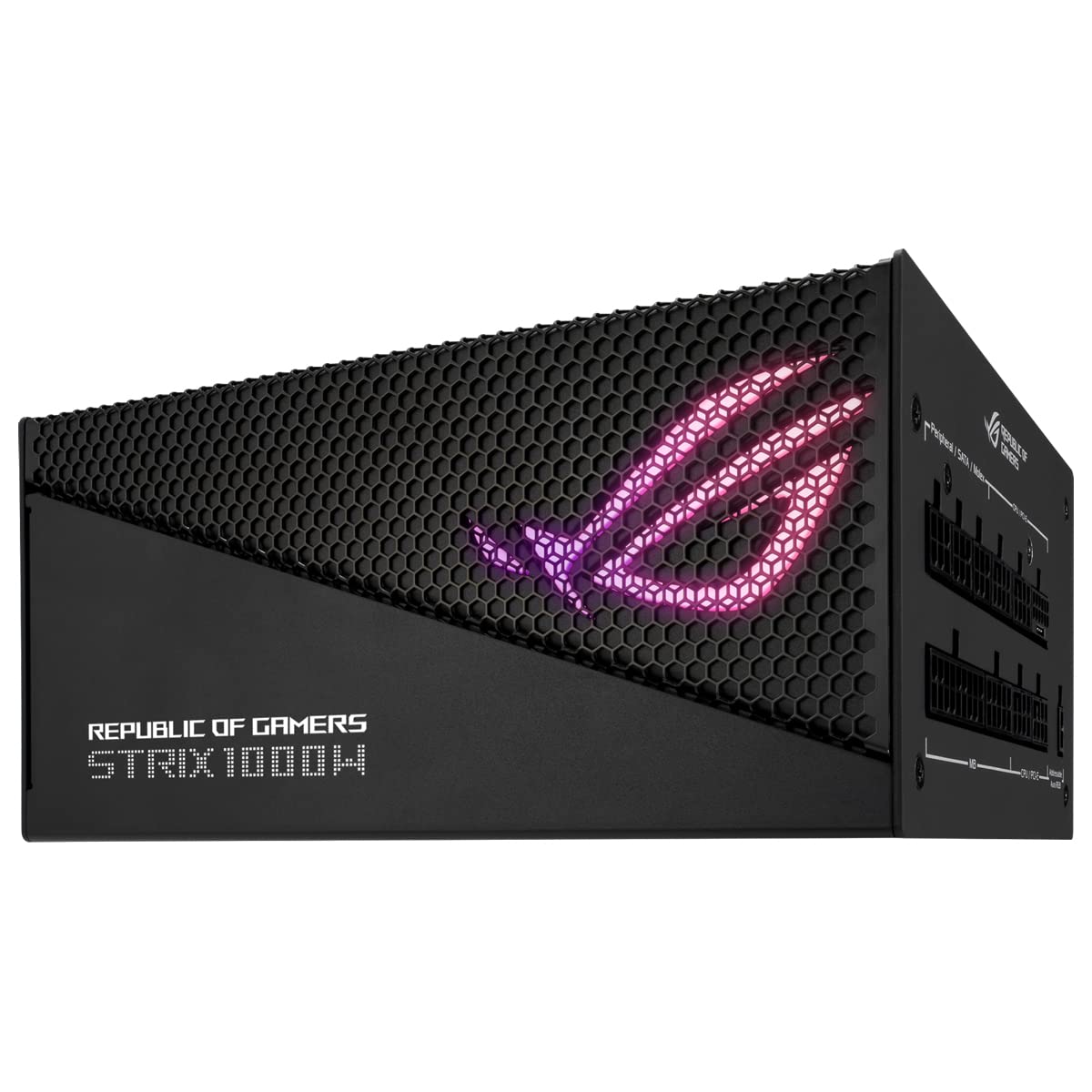 ASUS ROG Strix 1000W Gold Aura Edition RGB power supply (1000 watts, Aura Sync RGB lighting, 80+ Gold certification, Axial-Tech fan, ATX 3.0 compatible, PCIe 5.0 Ready) - 90YE00P1-B0NA00