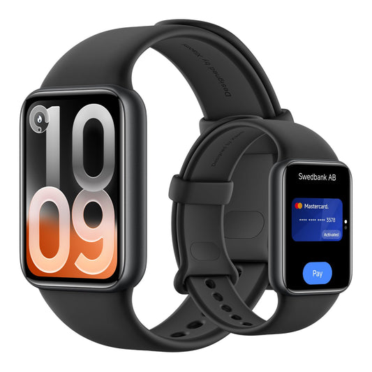 XIAOMI Smart Band 10 Pro NFC, watch-style fitness tracker for women & men, 1.74" AMOLED display, improved sleep algorithm, 21 days battery, Android & iOS, 150+ sports modes, GNSS, 5ATM, Black - M2559B1