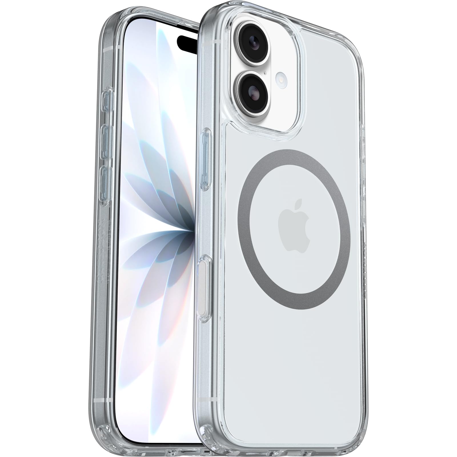 OtterBox Symmetry Series Clear MagSafe Transparent Case for iPhone 17, Shockproof Drop Proof Protective Case, 3X Military Grade Tested, Transparent - 77-98781